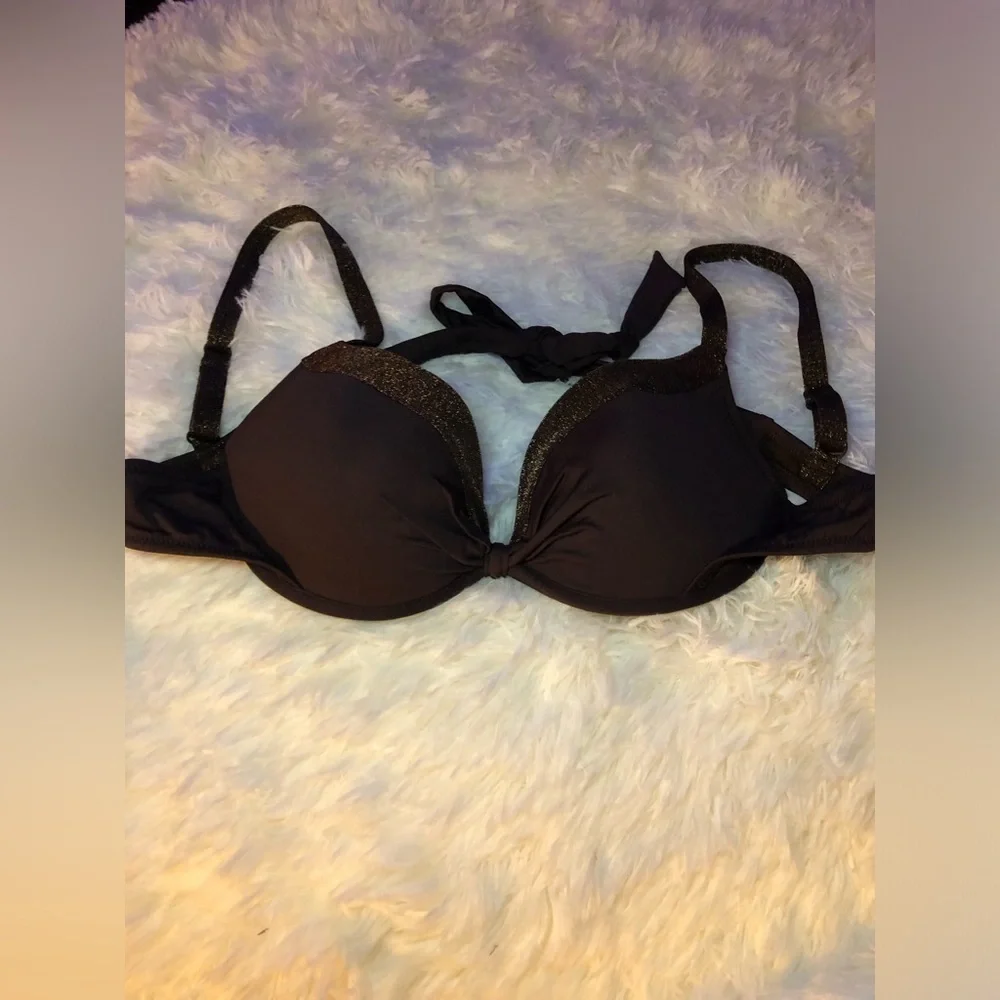 VENUS Brown Glittery Binkini Top NWOT